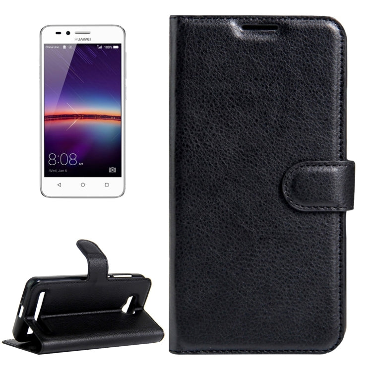 For Huawei Y3 II / Y311 Litchi Texture Horizontal Flip Leather Case with Magnetic Buckle & Holder & Card Slots & Wallet