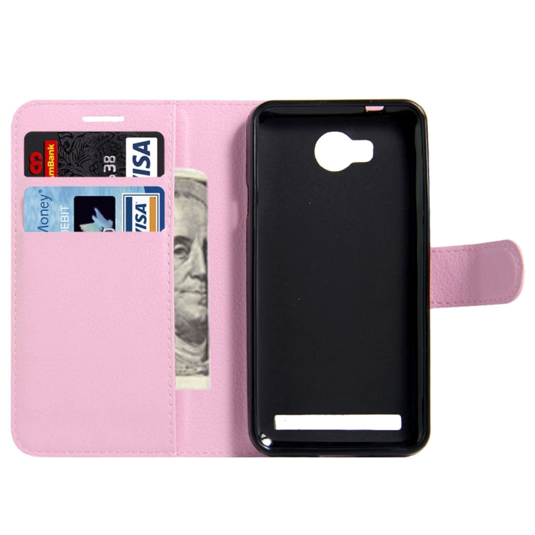 For Huawei Y3 II / Y311 Litchi Texture Horizontal Flip Leather Case with Magnetic Buckle & Holder & Card Slots & Wallet