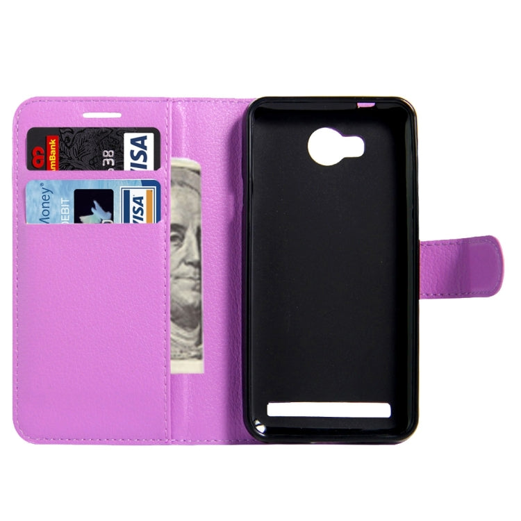 For Huawei Y3 II / Y311 Litchi Texture Horizontal Flip Leather Case with Magnetic Buckle & Holder & Card Slots & Wallet