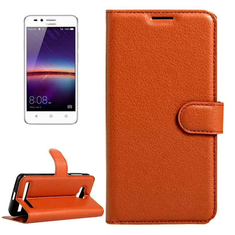 For Huawei Y3 II / Y311 Litchi Texture Horizontal Flip Leather Case with Magnetic Buckle & Holder & Card Slots & Wallet