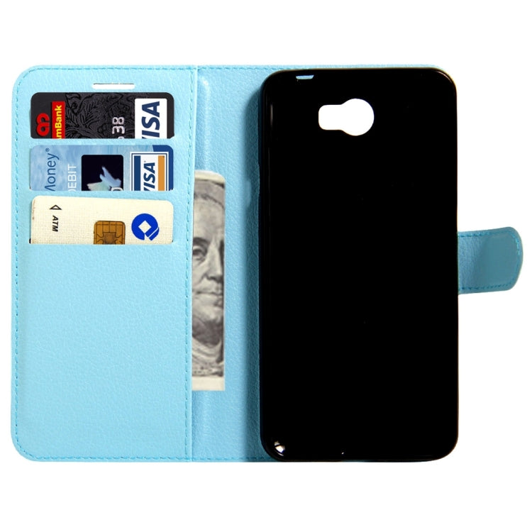 For Huawei Y5 II Litchi Texture Horizontal Flip Leather Case with Magnetic Buckle & Holder & Card Slots & Wallet