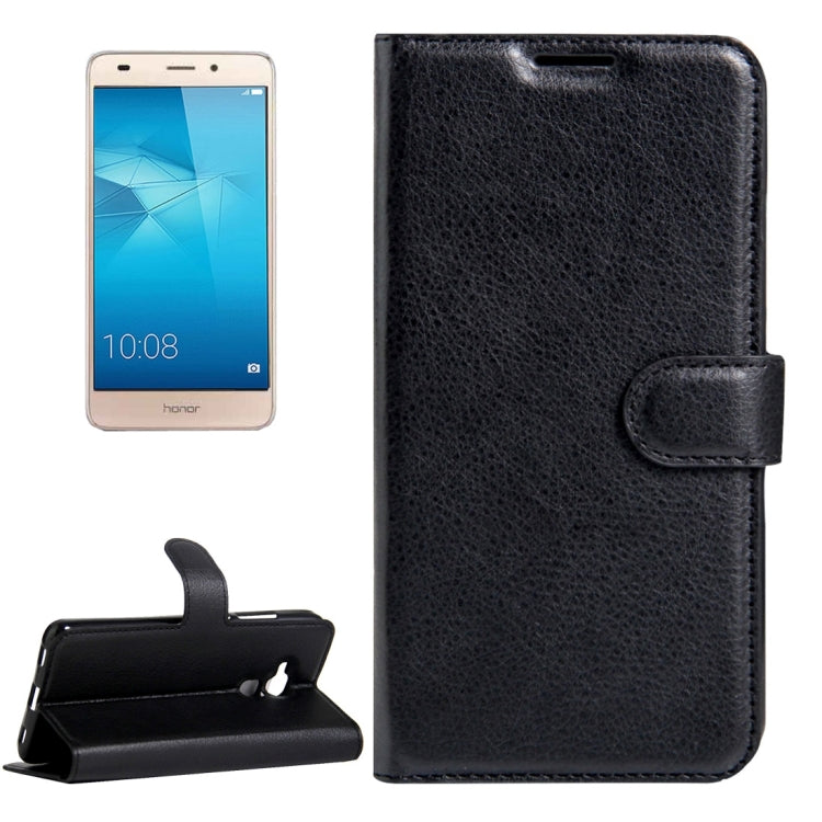 For Huawei Honor 5C Litchi Texture Horizontal Flip Leather Case with Magnetic Buckle & Holder & Card Slots & Wallet