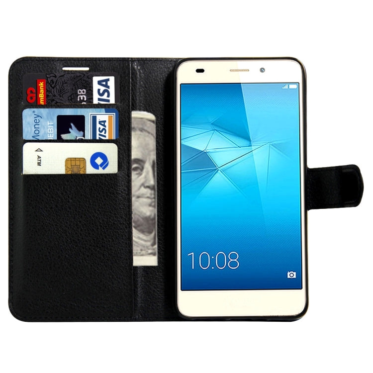 For Huawei Honor 5C Litchi Texture Horizontal Flip Leather Case with Magnetic Buckle & Holder & Card Slots & Wallet