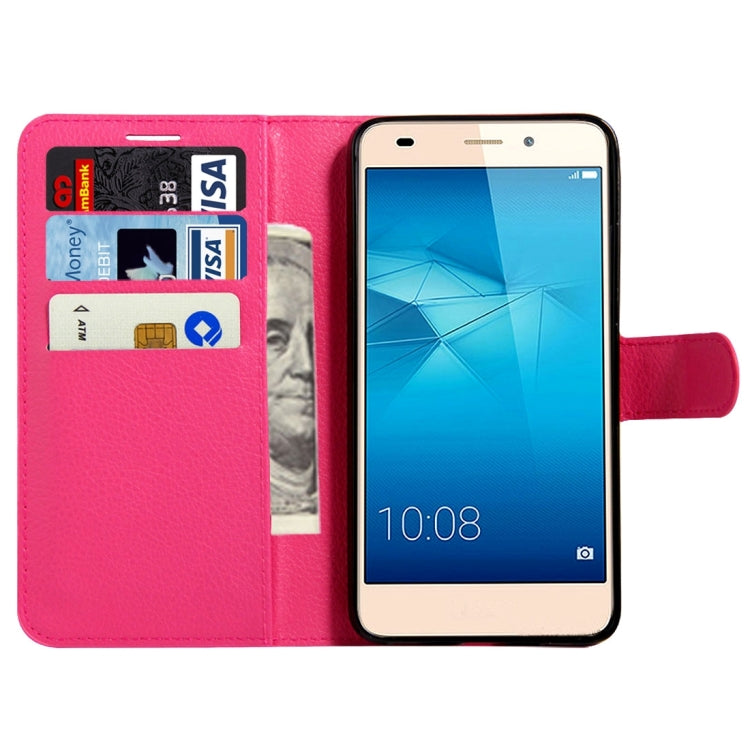 For Huawei Honor 5C Litchi Texture Horizontal Flip Leather Case with Magnetic Buckle & Holder & Card Slots & Wallet