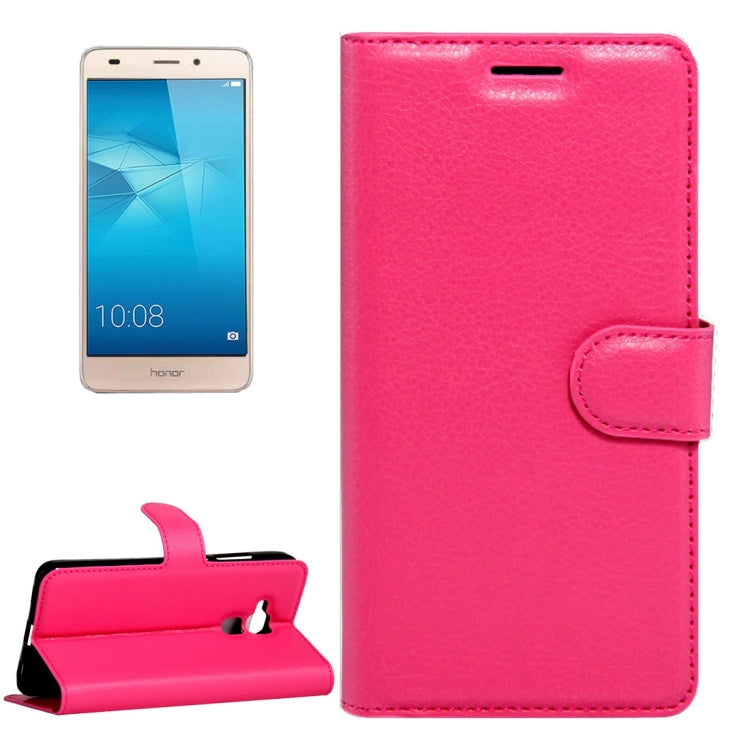 For Huawei Honor 5C Litchi Texture Horizontal Flip Leather Case with Magnetic Buckle & Holder & Card Slots & Wallet