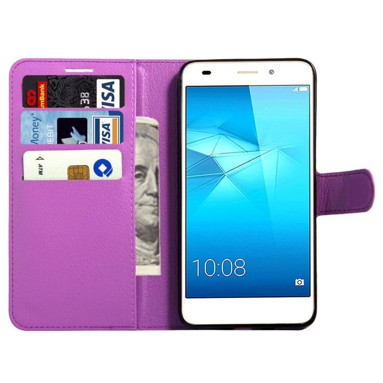 For Huawei Honor 5C Litchi Texture Horizontal Flip Leather Case with Magnetic Buckle & Holder & Card Slots & Wallet