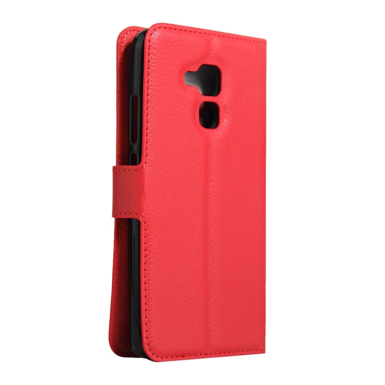 For Huawei Honor 5C Litchi Texture Horizontal Flip Leather Case with Magnetic Buckle & Holder & Card Slots & Wallet