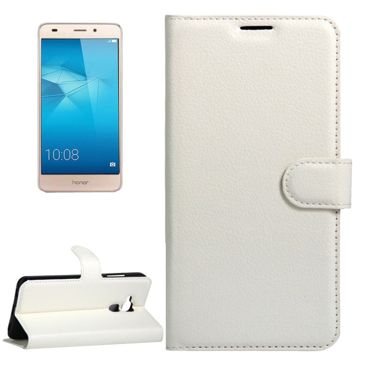 For Huawei Honor 5C Litchi Texture Horizontal Flip Leather Case with Magnetic Buckle & Holder & Card Slots & Wallet