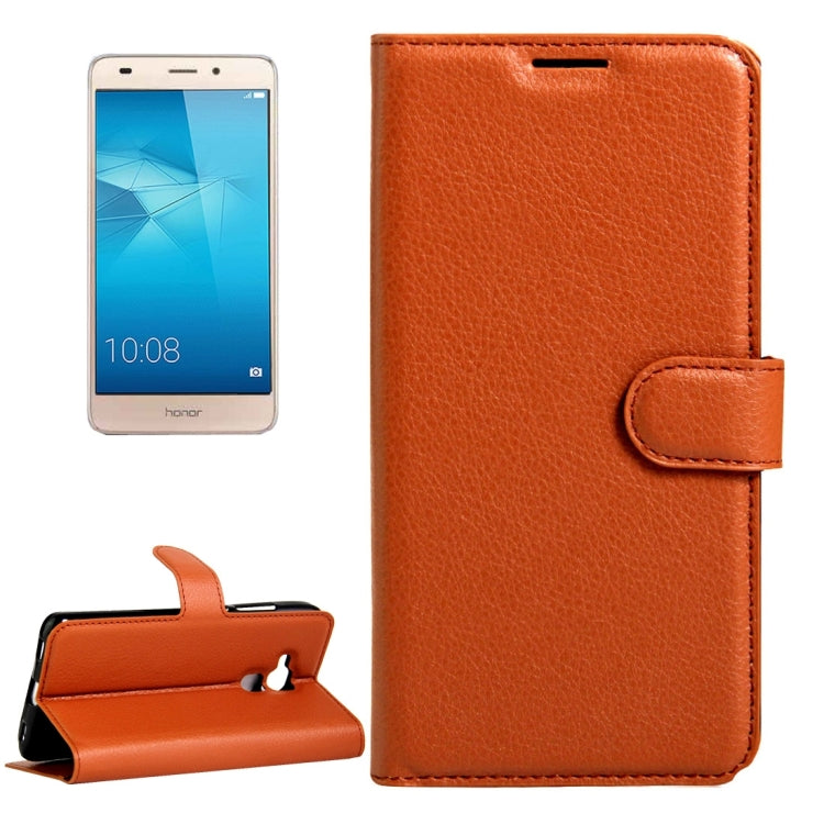 For Huawei Honor 5C Litchi Texture Horizontal Flip Leather Case with Magnetic Buckle & Holder & Card Slots & Wallet