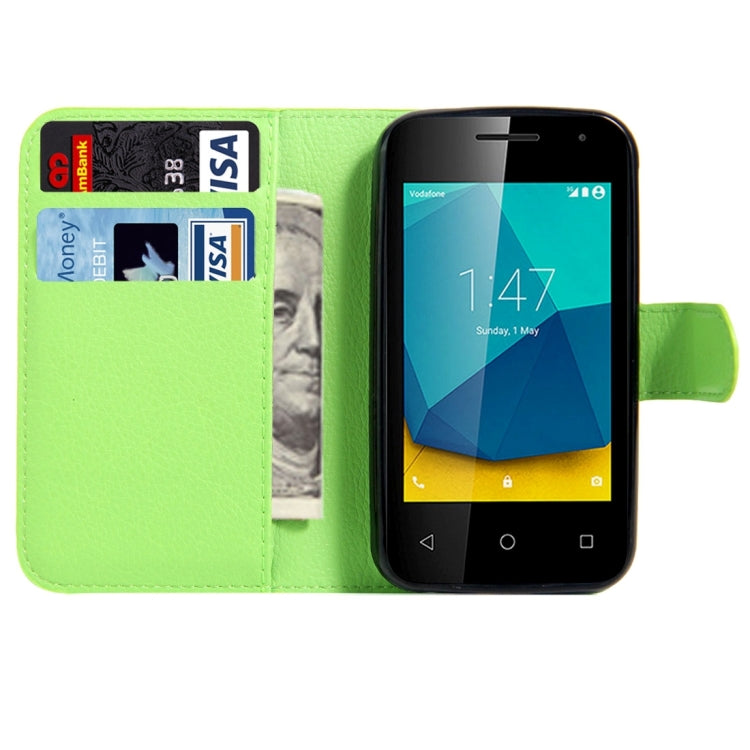 For Vodafone Smart First 7 / VF200 Litchi Texture Horizontal Flip Leather Case with Magnetic Buckle & Holder & Card Slots & Wallet