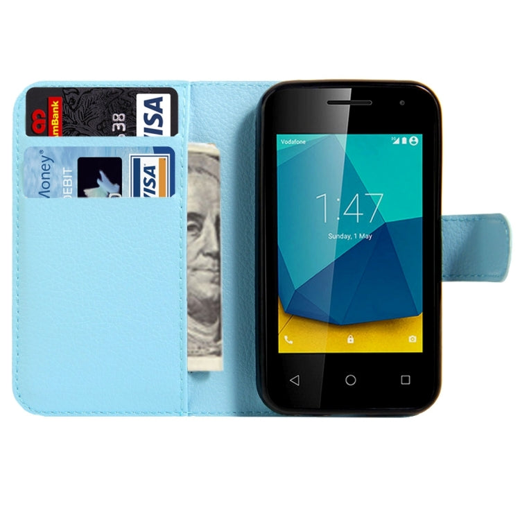For Vodafone Smart First 7 / VF200 Litchi Texture Horizontal Flip Leather Case with Magnetic Buckle & Holder & Card Slots & Wallet