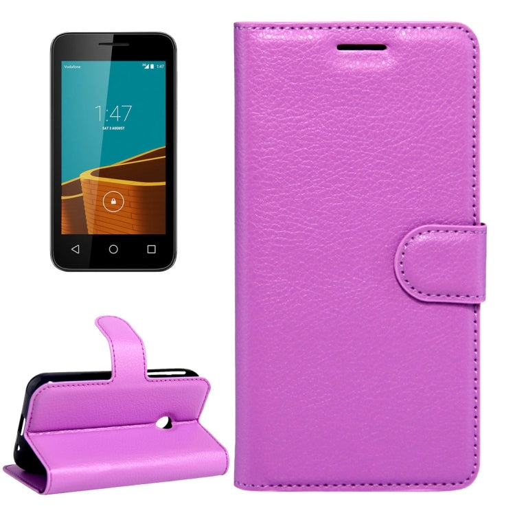 For Vodafone Smart First 7 / VF200 Litchi Texture Horizontal Flip Leather Case with Magnetic Buckle & Holder & Card Slots & Wallet