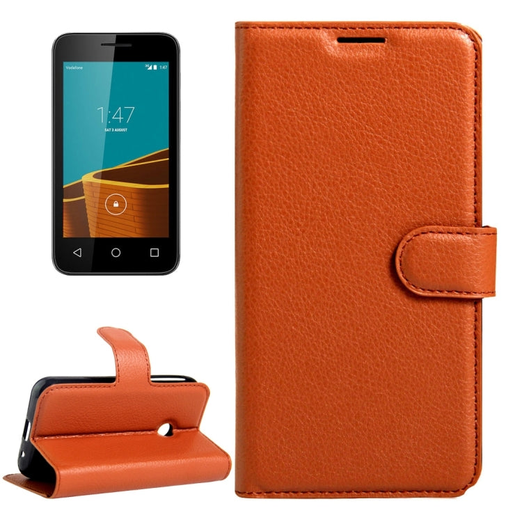For Vodafone Smart First 7 / VF200 Litchi Texture Horizontal Flip Leather Case with Magnetic Buckle & Holder & Card Slots & Wallet