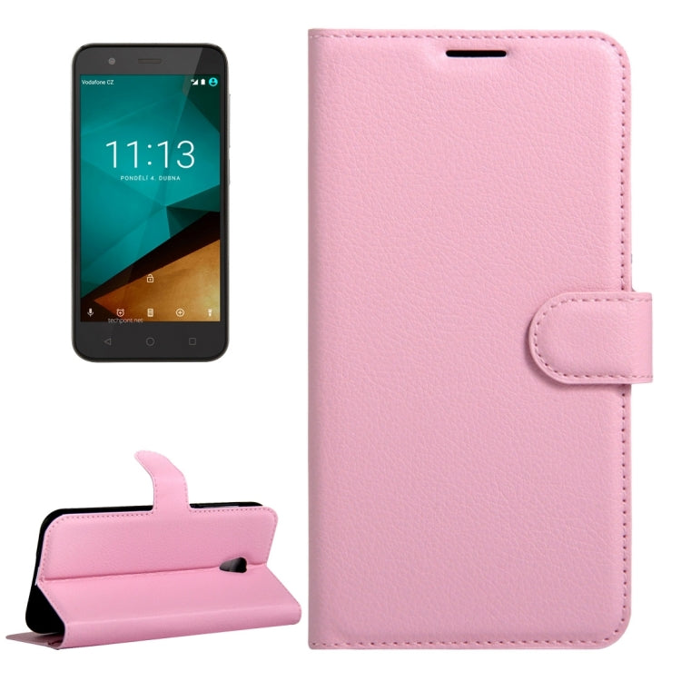 For Vodafone Smart Prime 7 / VF600 Litchi Texture Horizontal Flip Leather Case with Magnetic Buckle & Holder & Card Slots & Wallet