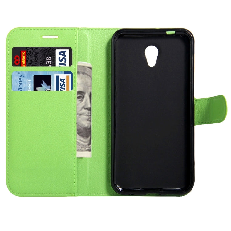 For Vodafone Smart Prime 7 / VF600 Litchi Texture Horizontal Flip Leather Case with Magnetic Buckle & Holder & Card Slots & Wallet