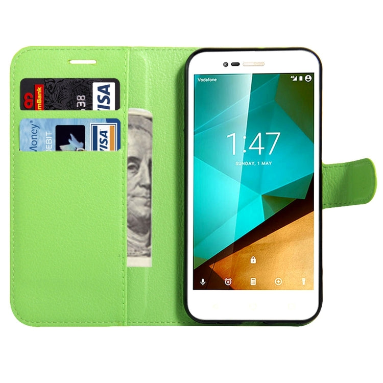 For Vodafone Smart Prime 7 / VF600 Litchi Texture Horizontal Flip Leather Case with Magnetic Buckle & Holder & Card Slots & Wallet