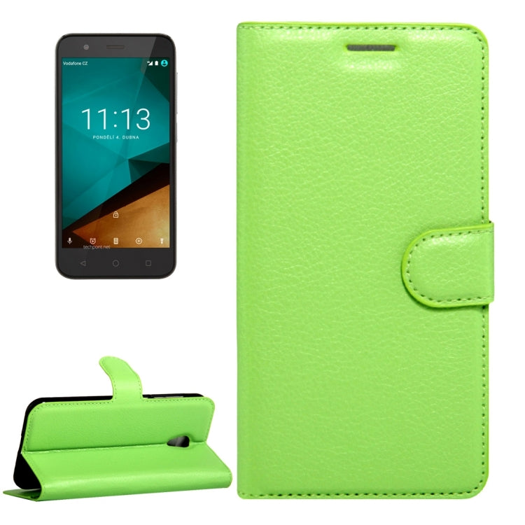 For Vodafone Smart Prime 7 / VF600 Litchi Texture Horizontal Flip Leather Case with Magnetic Buckle & Holder & Card Slots & Wallet