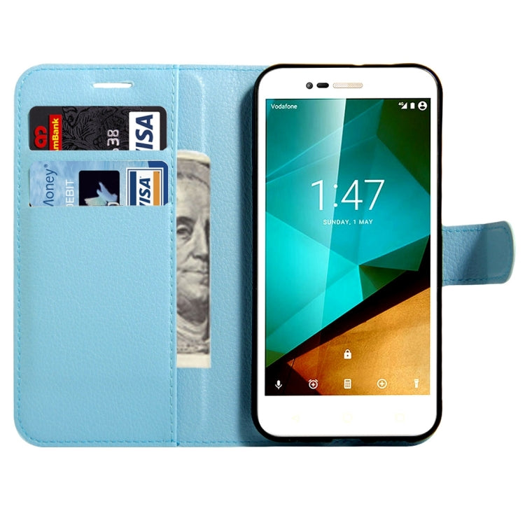 For Vodafone Smart Prime 7 / VF600 Litchi Texture Horizontal Flip Leather Case with Magnetic Buckle & Holder & Card Slots & Wallet