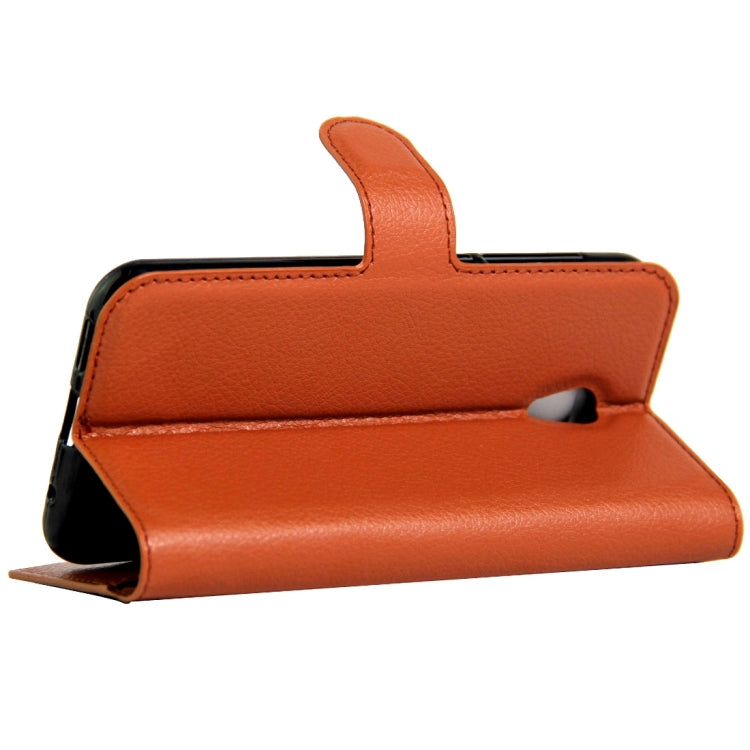 For Vodafone Smart Prime 7 / VF600 Litchi Texture Horizontal Flip Leather Case with Magnetic Buckle & Holder & Card Slots & Wallet