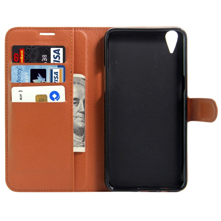 For OPPO R9 Plus Litchi Texture Horizontal Flip Leather Case with Magnetic Buckle & Holder & Card Slots & Wallet