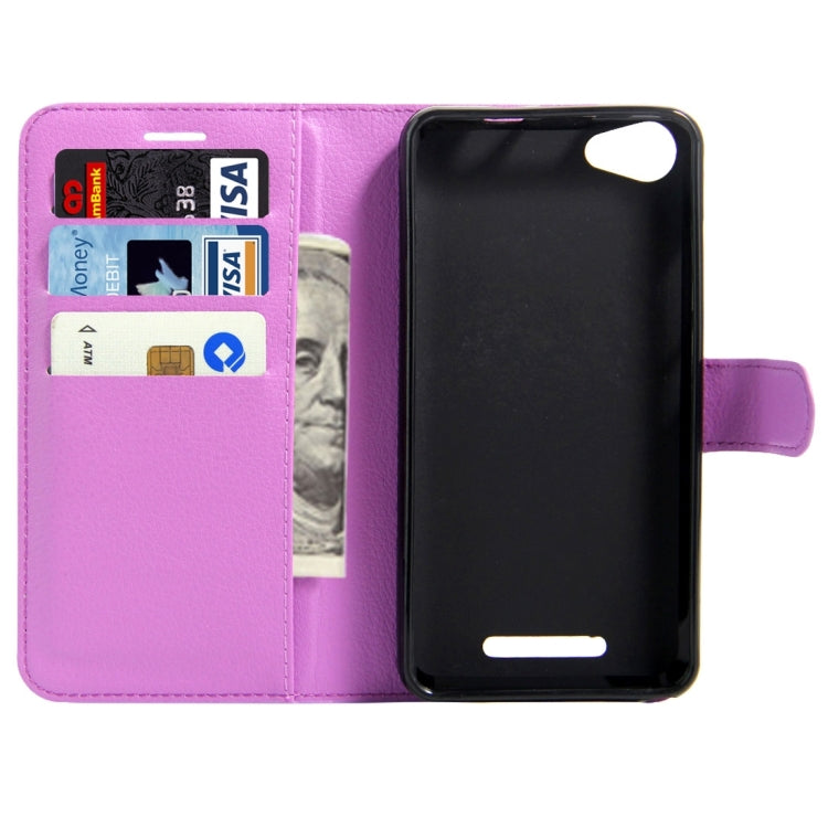 For Wiko K Kool & Jerry Litchi Texture Horizontal Flip Leather Case with Magnetic Buckle & Holder & Card Slots & Wallet