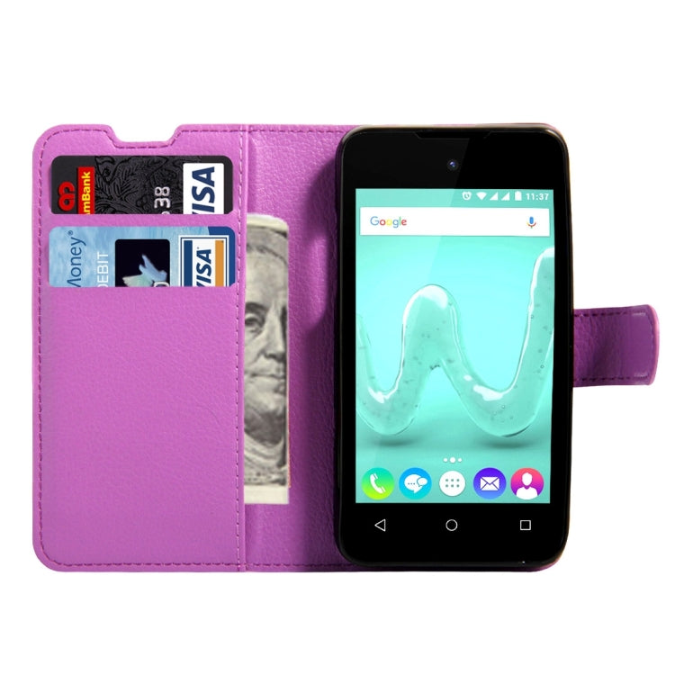 For Wiko Sunny & B-Kool Litchi Texture Horizontal Flip Leather Case with Magnetic Buckle & Holder & Card Slots & Wallet