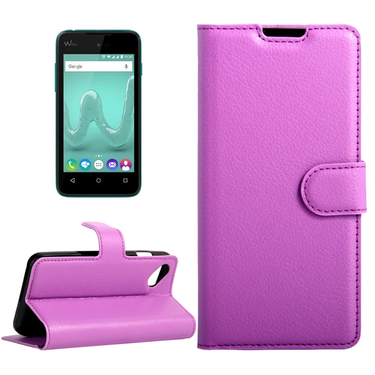 For Wiko Sunny & B-Kool Litchi Texture Horizontal Flip Leather Case with Magnetic Buckle & Holder & Card Slots & Wallet