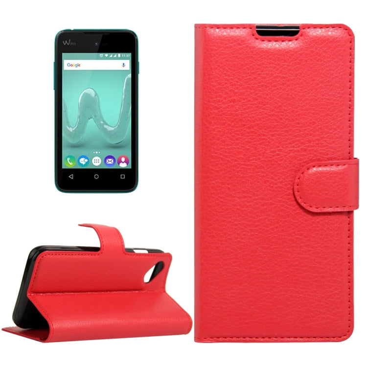 For Wiko Sunny & B-Kool Litchi Texture Horizontal Flip Leather Case with Magnetic Buckle & Holder & Card Slots & Wallet