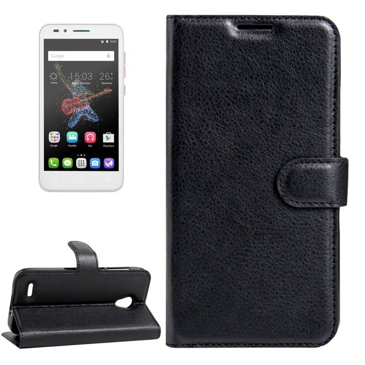 For Alcatel GO Play / OT7048X Litchi Texture Horizontal Flip Leather Case with Magnetic Buckle & Holder & Card Slots & Wallet