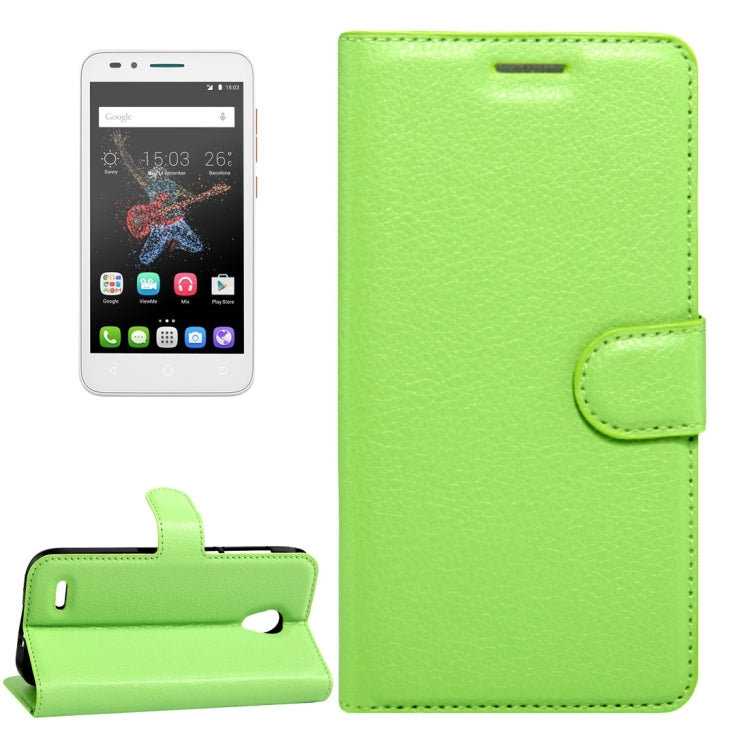 For Alcatel GO Play / OT7048X Litchi Texture Horizontal Flip Leather Case with Magnetic Buckle & Holder & Card Slots & Wallet