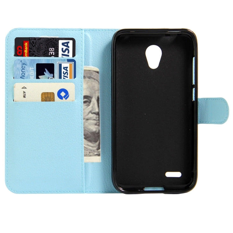 For Alcatel GO Play / OT7048X Litchi Texture Horizontal Flip Leather Case with Magnetic Buckle & Holder & Card Slots & Wallet