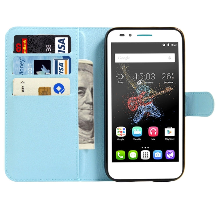 For Alcatel GO Play / OT7048X Litchi Texture Horizontal Flip Leather Case with Magnetic Buckle & Holder & Card Slots & Wallet