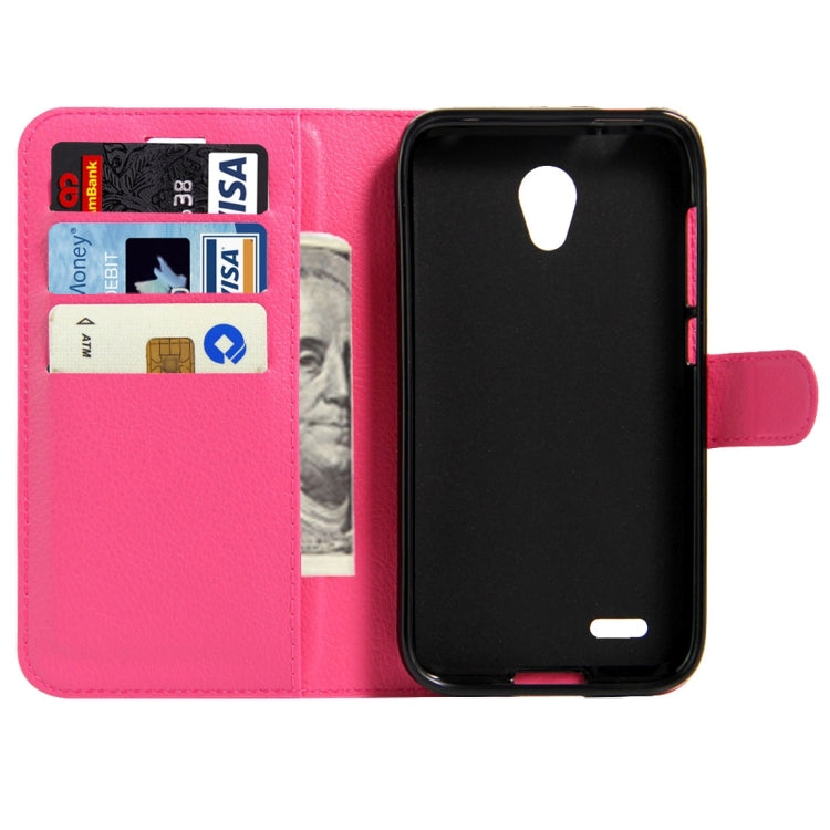 For Alcatel GO Play / OT7048X Litchi Texture Horizontal Flip Leather Case with Magnetic Buckle & Holder & Card Slots & Wallet