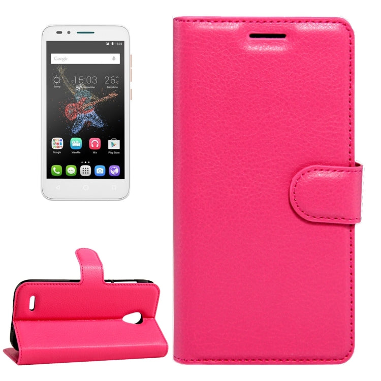 For Alcatel GO Play / OT7048X Litchi Texture Horizontal Flip Leather Case with Magnetic Buckle & Holder & Card Slots & Wallet
