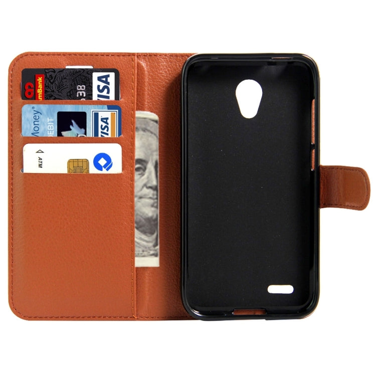 For Alcatel GO Play / OT7048X Litchi Texture Horizontal Flip Leather Case with Magnetic Buckle & Holder & Card Slots & Wallet