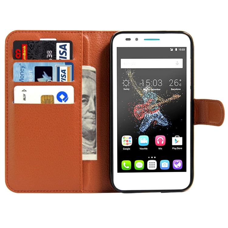 For Alcatel GO Play / OT7048X Litchi Texture Horizontal Flip Leather Case with Magnetic Buckle & Holder & Card Slots & Wallet