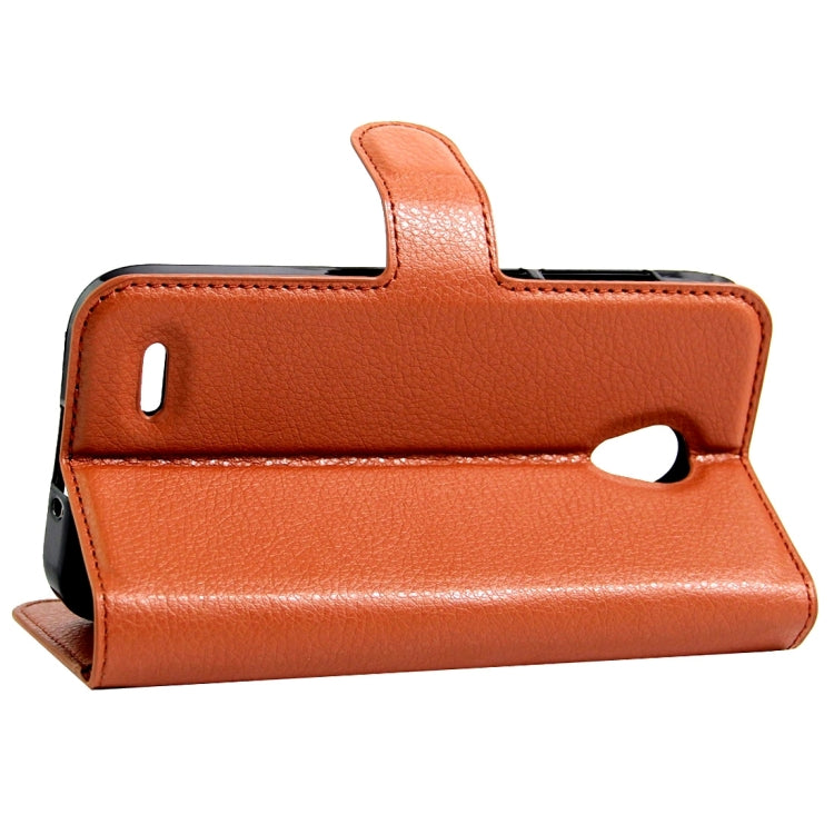 For Alcatel GO Play / OT7048X Litchi Texture Horizontal Flip Leather Case with Magnetic Buckle & Holder & Card Slots & Wallet