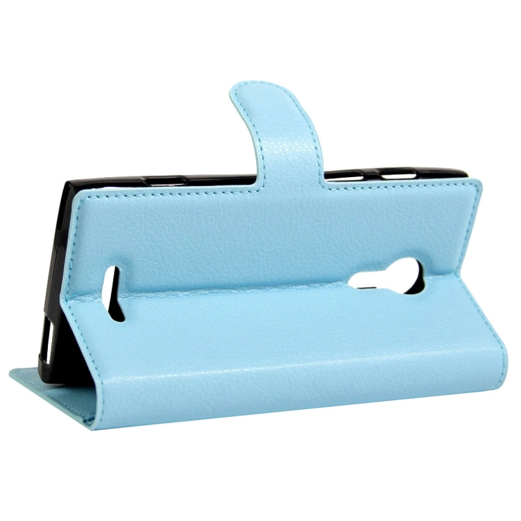 For Alcatel One Touch Flash 2 Litchi Texture Horizontal Flip Leather Case with Magnetic Buckle & Holder & Card Slots & Wallet