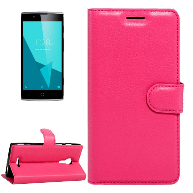 For Alcatel One Touch Flash 2 Litchi Texture Horizontal Flip Leather Case with Magnetic Buckle & Holder & Card Slots & Wallet