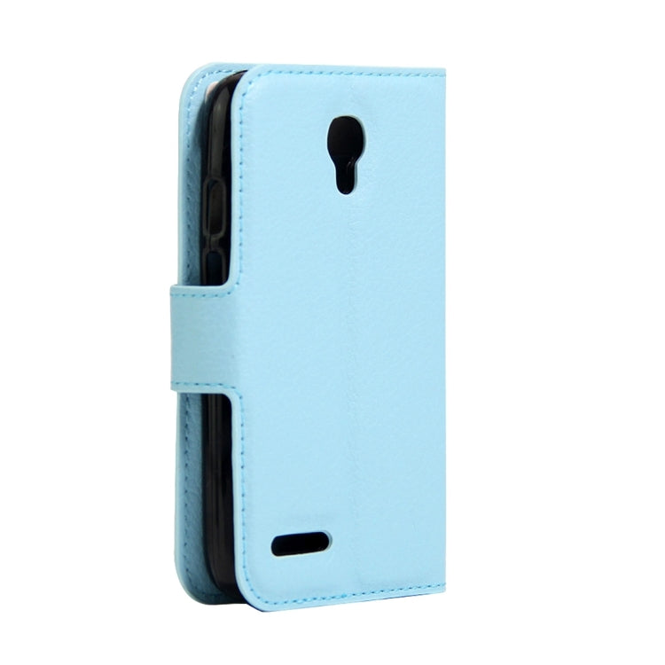 For Alcatel Pixi 4 (3.5) Litchi Texture Horizontal Flip Leather Case with Magnetic Buckle & Holder & Card Slots & Wallet