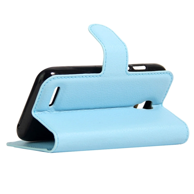 For Alcatel Pixi 4 (3.5) Litchi Texture Horizontal Flip Leather Case with Magnetic Buckle & Holder & Card Slots & Wallet