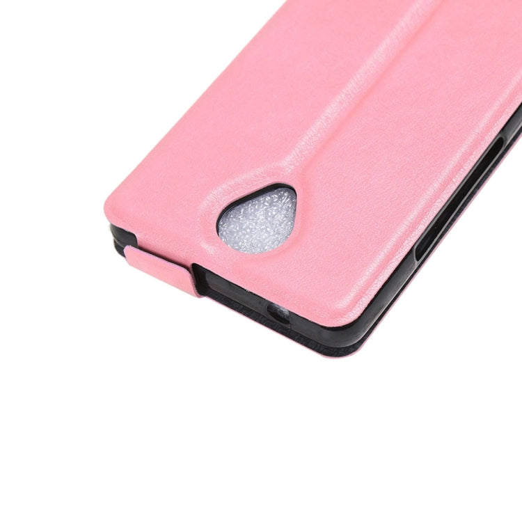 For Wiko U Feel Vertical Flip Leather Case with Card Slot & Photo Frame