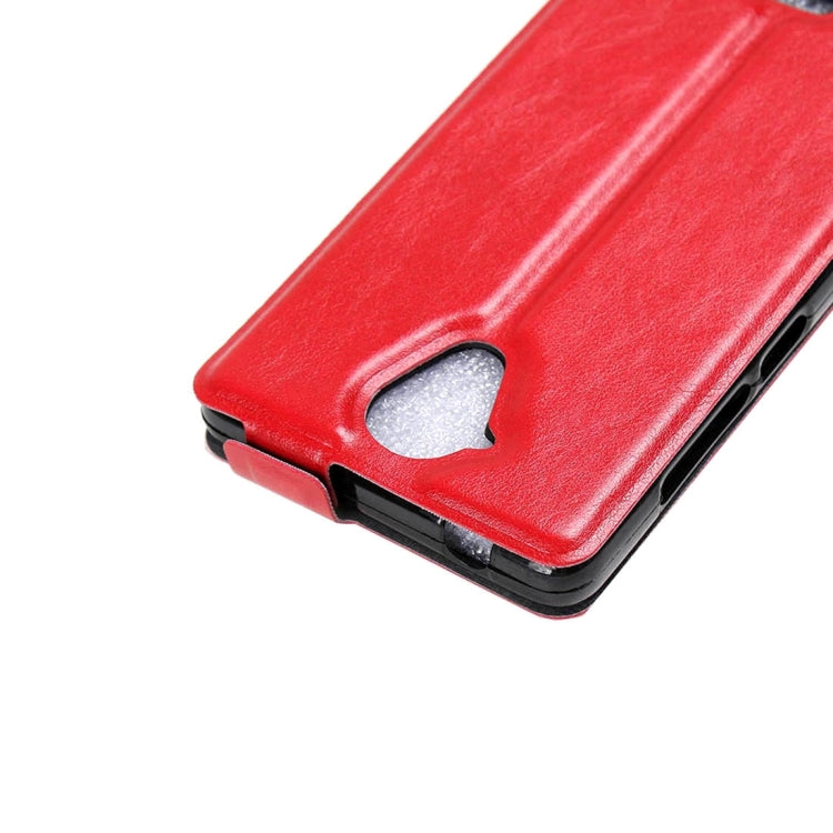 For Wiko U Feel Lite Vertical Flip Leather Case with Card Slot & Photo Frame