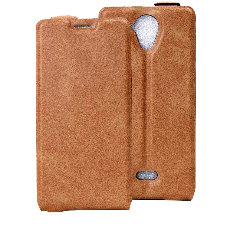 For Wiko U Feel Lite Vertical Flip Leather Case with Card Slot & Photo Frame