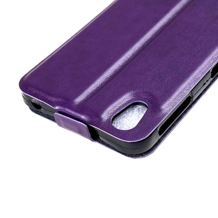 For Alcatel Idol 4 Vertical Flip Leather Case with Card Slot & Photo Frame