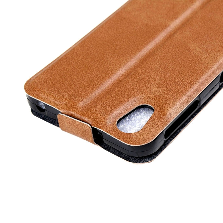 For Alcatel Idol 4 Vertical Flip Leather Case with Card Slot & Photo Frame