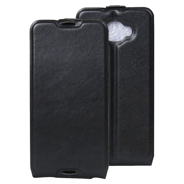 For Alcatel Idol 4S Vertical Flip Leather Case with Card Slot & Photo Frame