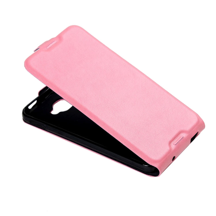 For Alcatel Idol 4S Vertical Flip Leather Case with Card Slot & Photo Frame