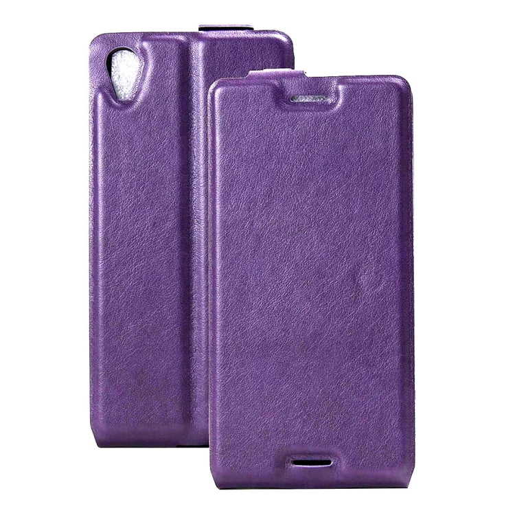 For Sony Xperia X Vertical Flip Leather Case with Card Slot & Photo Frame