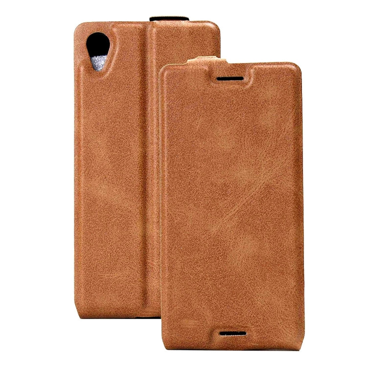 For Sony Xperia X Vertical Flip Leather Case with Card Slot & Photo Frame